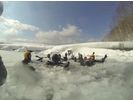 【北海道・千歳市支笏湖】アイスウォークの様子