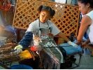 【千葉・鴨川】吹きガラス体験製作体験の様子
