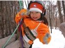 【北海道・十勝】サホロスキー場で木登り体験の様子