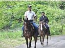【京都・船井】乗馬レッスンの後、外に出るレッスン&外乗プラン(60分)の様子