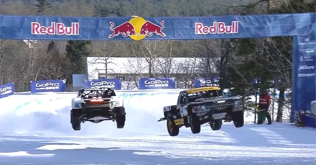 これは間近で感じてみたい!!大迫力の雪上カーレース『Red Bull frozen rush』!!