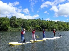 [Hokkaido /Niseko] SUP river down in the great outdoors ♪ Enjoy various spectacular scenery spreading in front of you!の画像