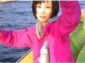 [神奈川/橫濱]隨意去釣魚“竹莢魚”“半日船釣魚課程”歡迎初學者，婦女和兒童！參加空手OKの画像