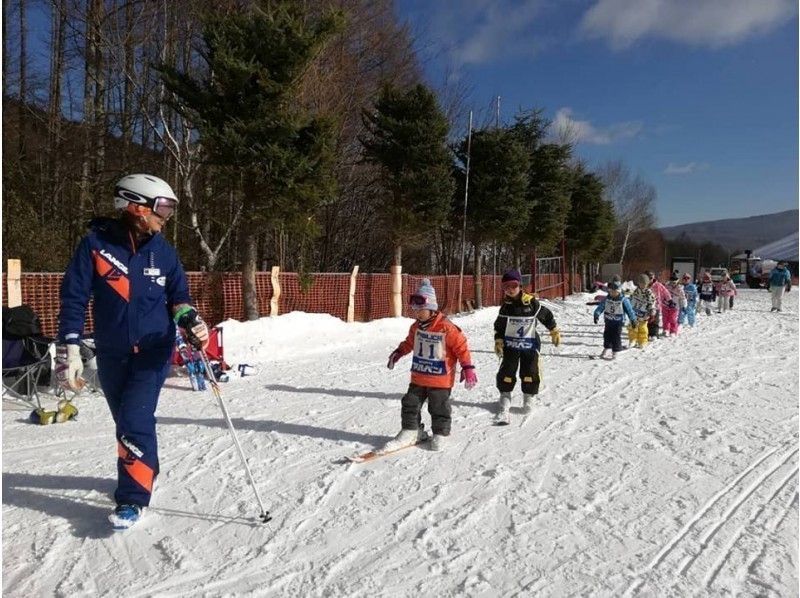 【 Nagano · Shirakabako Lake】 Ski Kinder lesson ★ Snowy mountain debut with a School for kids from 4 years old to 6 years old ♪の紹介画像