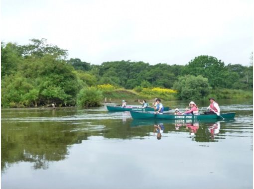 【 홋카이도 · 쿠시] 초보자 환영 ♪ 부담없이 카누를 체험!達古武 오토 캠프장에서 쿠시로 강 왕복 쇼트 코스の画像