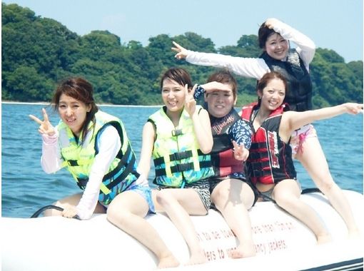 [Shizuoka ・ Lake Hamana] everyone can enjoy the fun! Banana boat experience [with family and friends]の画像