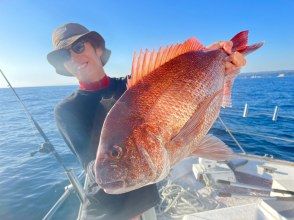 [Chiba, Katsuura] Catch big fish such as red sea bream and blue fish with lures! Experience fishing on a cruiser! Beginners welcome! Shared plan