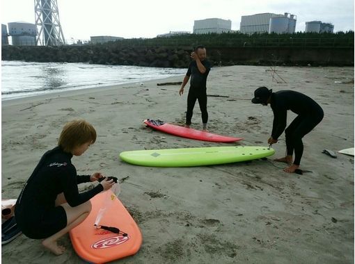 [Ibaraki Hitachinaka] for the first time of surfing. First of all from experience school.の画像