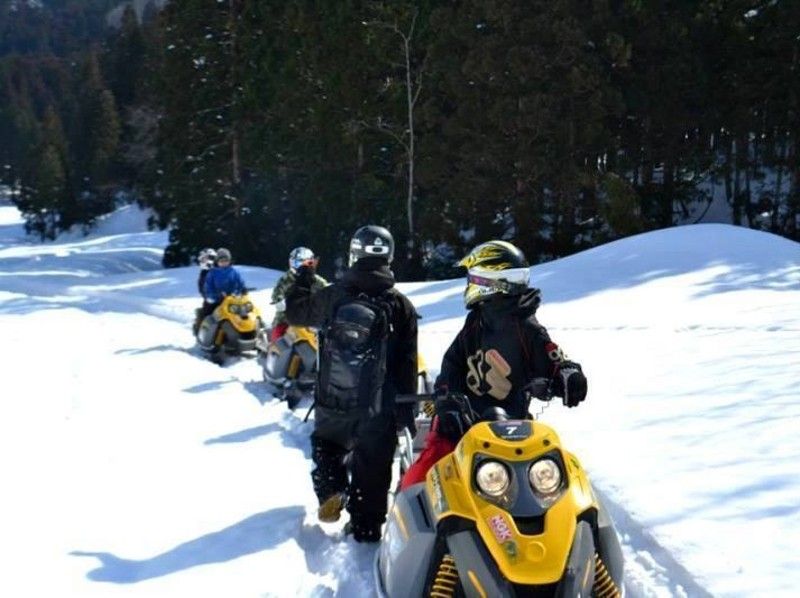 【長野・白馬】白銀で覆われた雪の上を滑走！スノーモービルツアー！