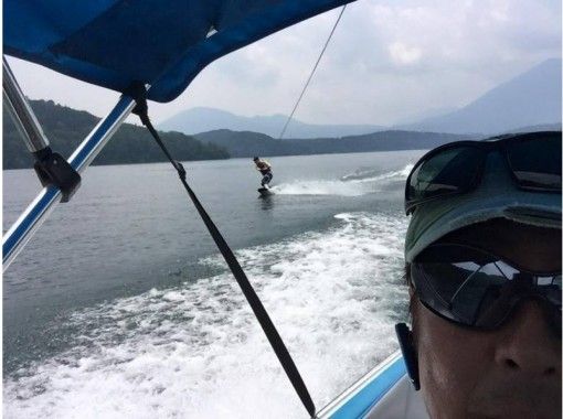 [Nagano ・ Lake Nojiri】 water skiing in the wildernessの画像