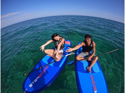 【沖縄本島・中部】大自然を水上散歩！気軽にSUP体験（スタンドアップパドルボード）★120分コース★の画像