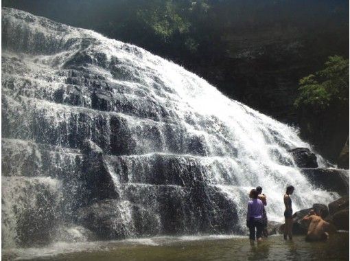 [Okinawa Iriomote] Iriomote Island of jungle of the deepest Mayagusuku Falls ★ sea kayak tourの画像