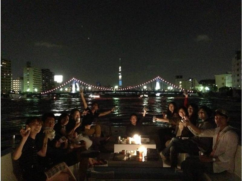 [Tokyo/ Nihonbashi] Enjoy the sparkling night view! Tokyo by all means in the Gulf of night cruise (charter-capacity 44 people) party anniversary!の紹介画像