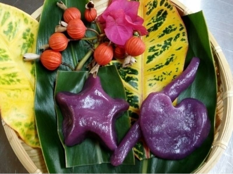 【沖縄・石垣島】特産の紅芋を使った、紅芋もち作り体験
