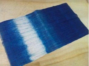 【Okinawa · Kunigami-gun · traditional culture experience】 Indigo dye experience while being healed naturally ♪ handmade indigo dye lunch mat (small) image