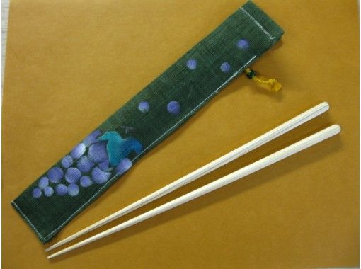 [京都，Nakagyo-ku]筷子製作-京都用珍貴的木材“北山雪松”製作筷子，並用Yuzen染色製作筷子碗！の画像