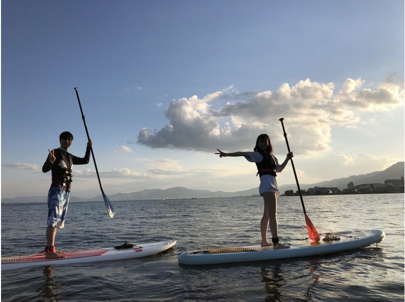 [Shiga ·Biwa lake】 Rental Included! Water walk SUP experience (Beginner course) in Lake Biwa-Ogoto Base-の紹介画像