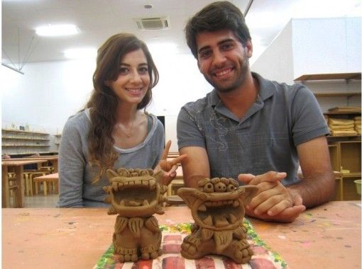 【沖縄・名護・陶器シーサー作り】琉球土を使って焼き締める！陶器シーサー作り体験の画像