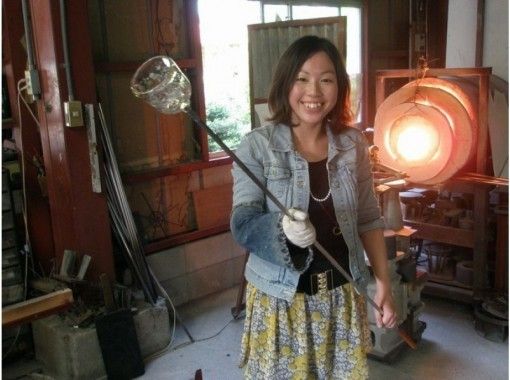 [Aichi/ Owari Seto] Let's make your own glass container with the blown glass experience! About 5 minutes on foot from Owari Seto Station!の画像
