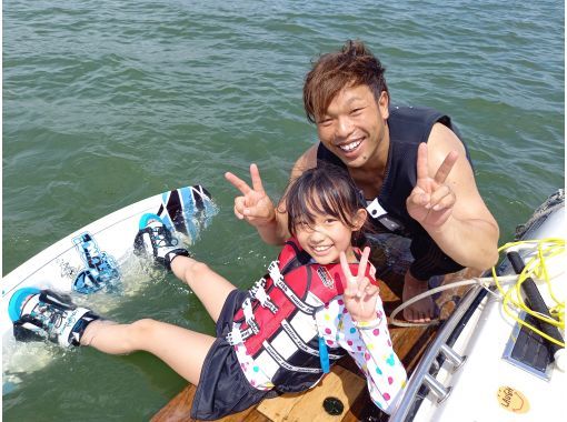 [For those who are new to wakeboarding, click here] ★Let's try it! About 15 minutes x 1 set! A great value service experience plan! ~ Shiga, Lake Biwa ~の画像