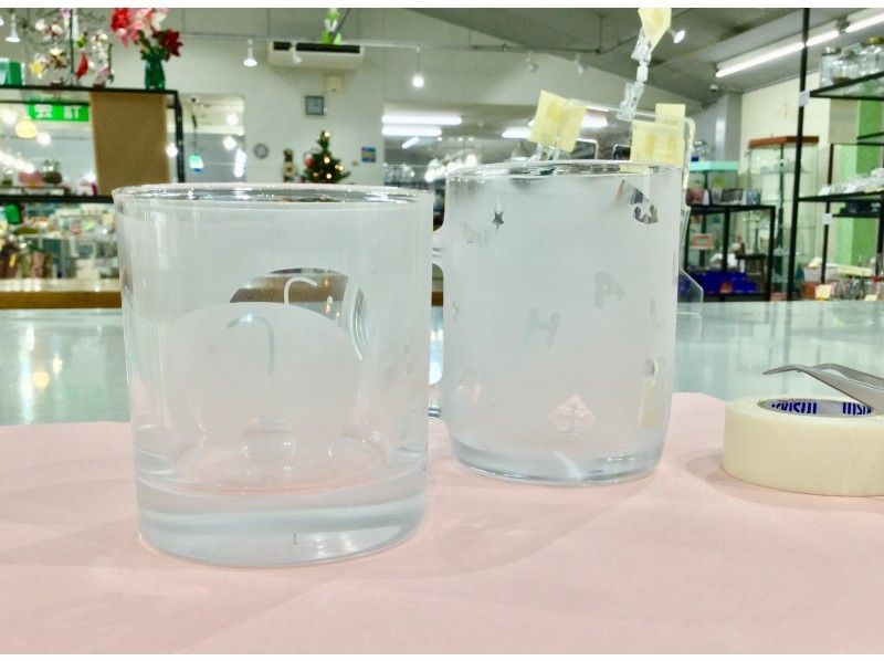 【群馬県・ガラス細工】榛東村でシールで模様を彩ろう!サンドブラスト体験