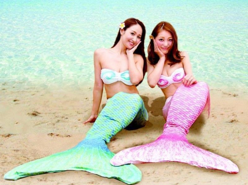 【人魚姫気分を満喫】女の子の夢叶えます!幻の島上陸マーメイドフォト&ウミガメシュノーケ(1日コース)