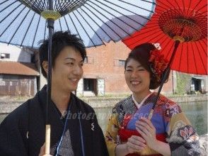 【北海道・着物レンタル】レトロな着物で小樽美人に変身!たっぷり1日コースの画像