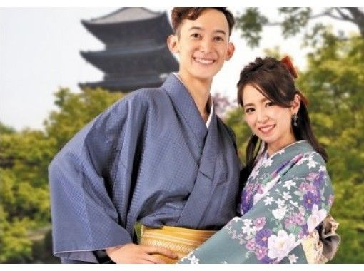 [Osaka/ Namba] 1 minute walk from Namba Station-Kimono Rental date and “Couple Plan” to excite the anniversaryの画像