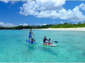 [Around Churaumi Aquarium, Nakijin Village, and Kouri Island] Private tour for one group! SUP and snorkeling at a hidden beach! Cafe time after the sea♪ Drinks and snacks included