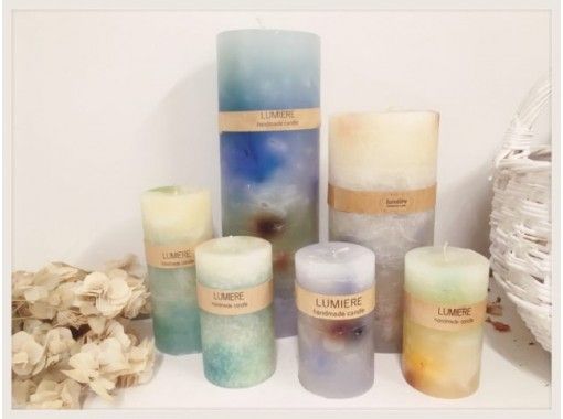 [Osaka Umeda] For a full-fledged finish with volume! "Gradation candle" making! A small Number of participants 5 minutes on foot from Umeda station, up to 6 people!の画像