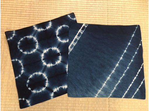 [Tokyo Asakusa] Handkerchief indigo dyeing experience in Asakusa! 1 hour hands-on experience～★ "Let's dye your one-of-a-kind piece of art!"の画像