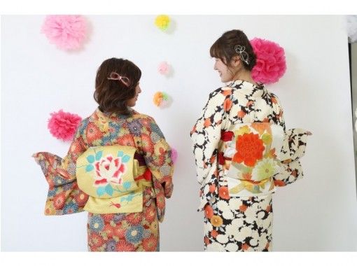[Ishikawa/ Kanazawa] Kimono Rental-the most recommended "Kokoro Plan" (with hair set) station is right away!の画像