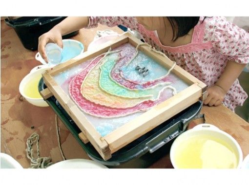 [Tokyo/ Nishitama] Experience "Washi Art" by drawing on paper without using a brush-even those who are not good at painting are fine! Enjoy with your children!の画像