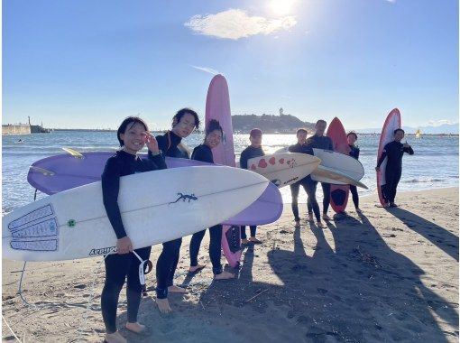 Shonan Surfing School: Save 400 yen for 2 or more people! Group lessons: 5,300 yenの画像