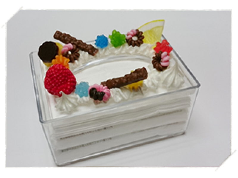 【岐阜・白鳥】おいしそうな食品サンプルを自分で作ってみよう！＜ティッシュケース デコレーション＞