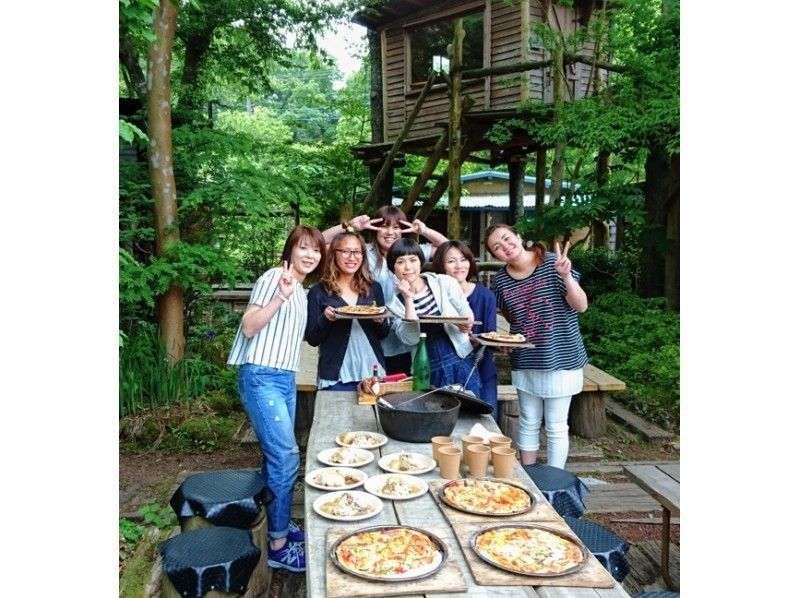 【静岡・伊豆・浄蓮の滝近く】トッピングは自由！石窯ピザ焼体験