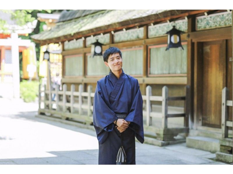 【京都・清水寺　着物レンタル】男性限定プラン！　メンズ着物・浴衣レンタルプラン