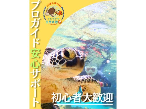 那覇から約30分【送迎可・初心者向け・3～70歳】100種類以上お魚＆ウミガメのキラキラ輝く天然水族館ツアー★当日予約OK★の画像