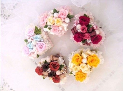 [Kanagawa/Yokohama] Lovely “heart-shaped preserved flower arrangement” with tea time and With a shuttle bus!の画像