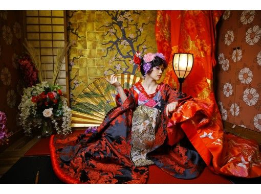 [Tokyo Shinjuku] Authentic Oiran experience! "Pine Plan" with recoloring 2 patterns, 6 L-size photos, all data included!の画像