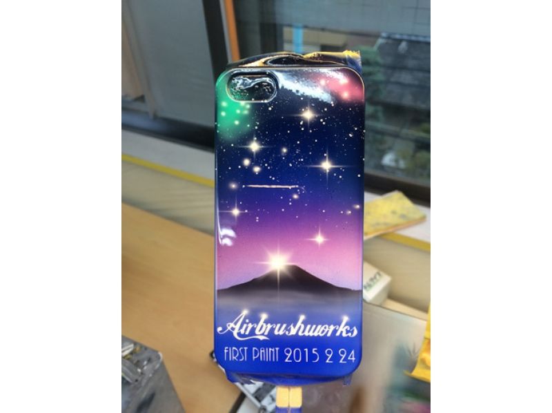 【静岡・静岡市】初心者でも簡単！ エアブラシアートでスマホカバーを作ろう