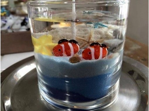 【東京・八丈島】貝殻と海の仲間で作る「ジェルキャンドルコース」子供も楽しめます・手ぶらでOK！の画像