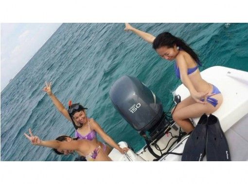 【 Okinawa · Onna Village】 Pleasure Boat All you can play and fly board experienceの画像