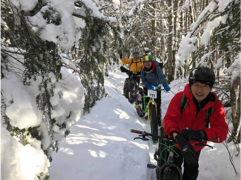 手ぶらでファットバイク雪遊び【レンタルファットバイクあり】