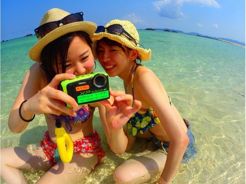 水中カメラがレンタル無料!人気のSNS映えスポット☆幻の島上陸&石西礁瑚シュノーケルツアー♪