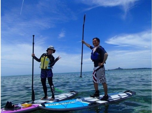 【沖縄・備瀬】気分爽快!!スタンドアップパドルボード　クルージング（90分）の画像