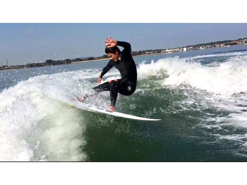 【福岡・海の中道】ボートサーフィン,ウェイクサーフィン　上質な波をひとりじめ！
