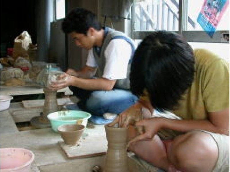 [Nagano/ Omachi] Pottery experience "Mute clay pottery" and Lake Aoki "Voyager canoe" tour! With tea time of Japanese sweetsの紹介画像
