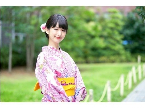 [Tokyo/ Gotanda] Women only! Let's go out in style even in the hot summer! Adult cute yukata rental * No additional charge for returning the next day!の画像