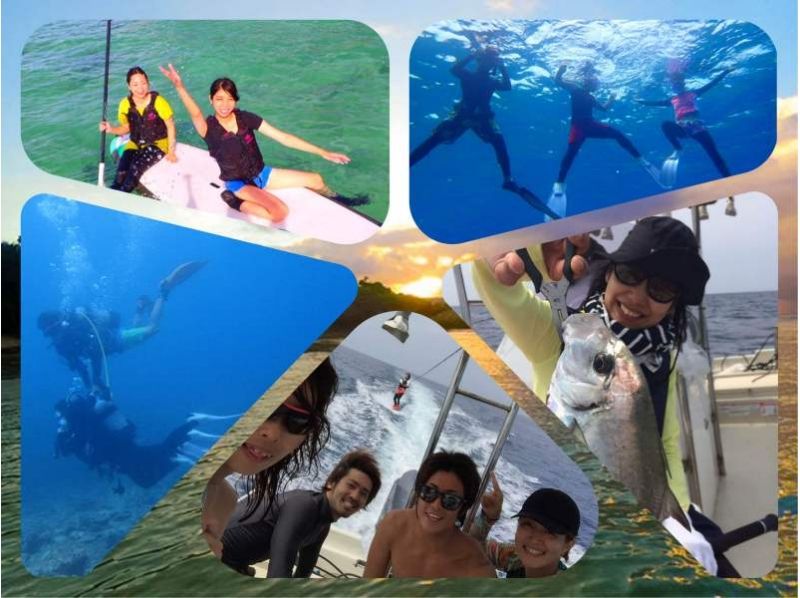 【Okinawa · Ginowan】 Introduction picture of the course (diving, SUP, snorkel, fishing ...) as much as you want